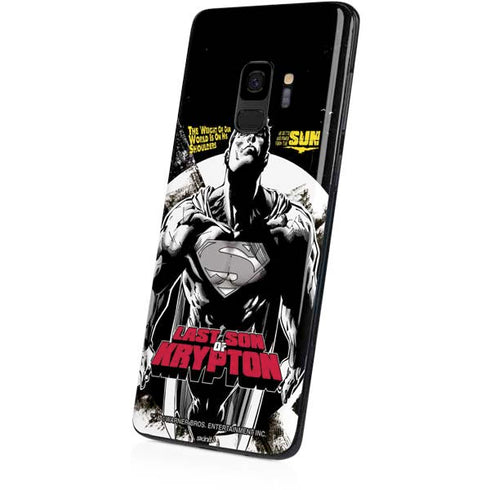DC Comics Superman Last Son of Krypton Galaxy S9 Skin